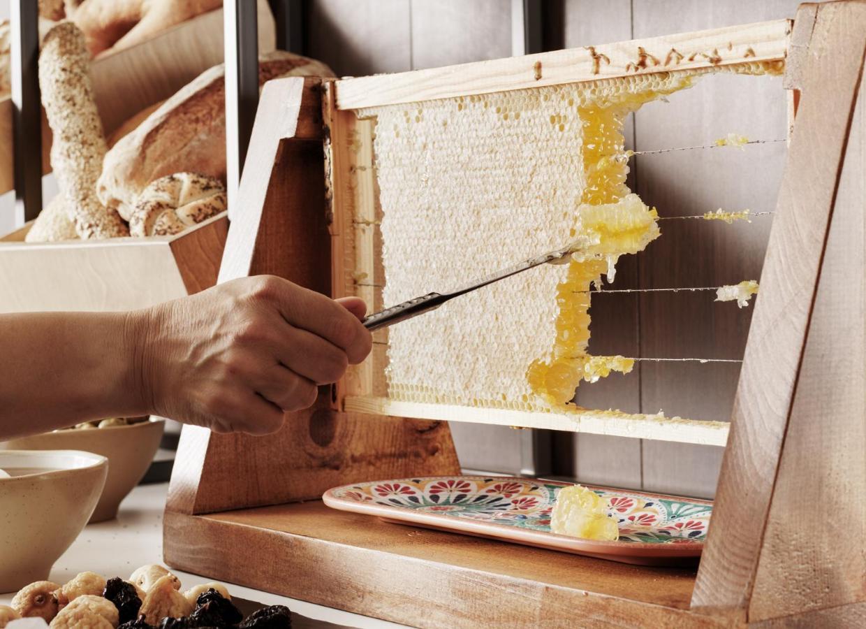 Nautilux Rethymno By Mage Hotels Екстериор снимка Honeycomb being scraped from a frame